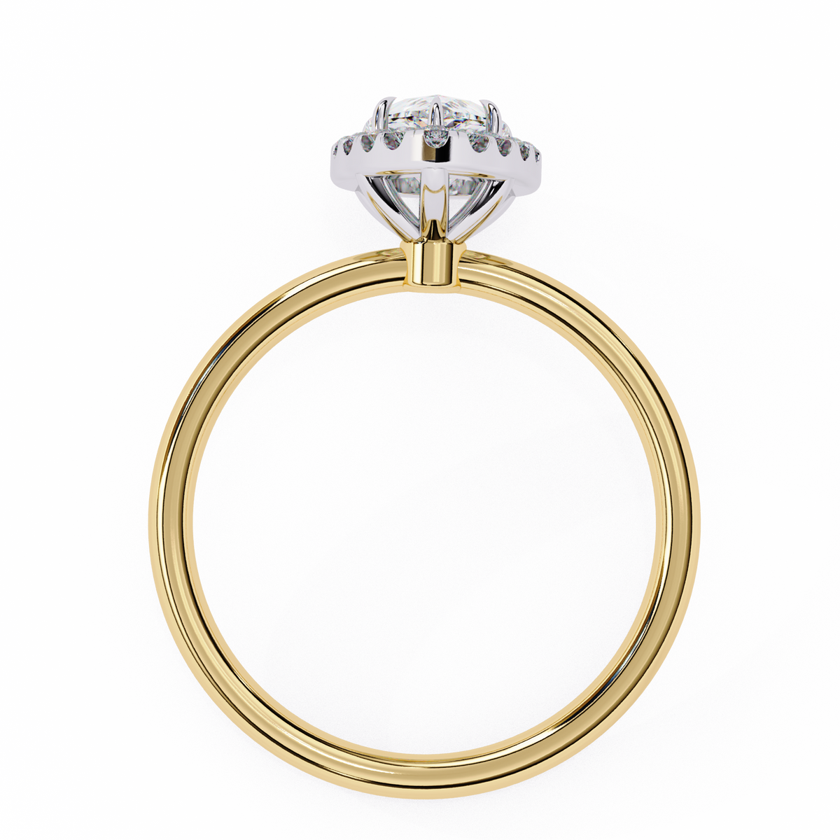 Lucy Solitaire Halo Ring