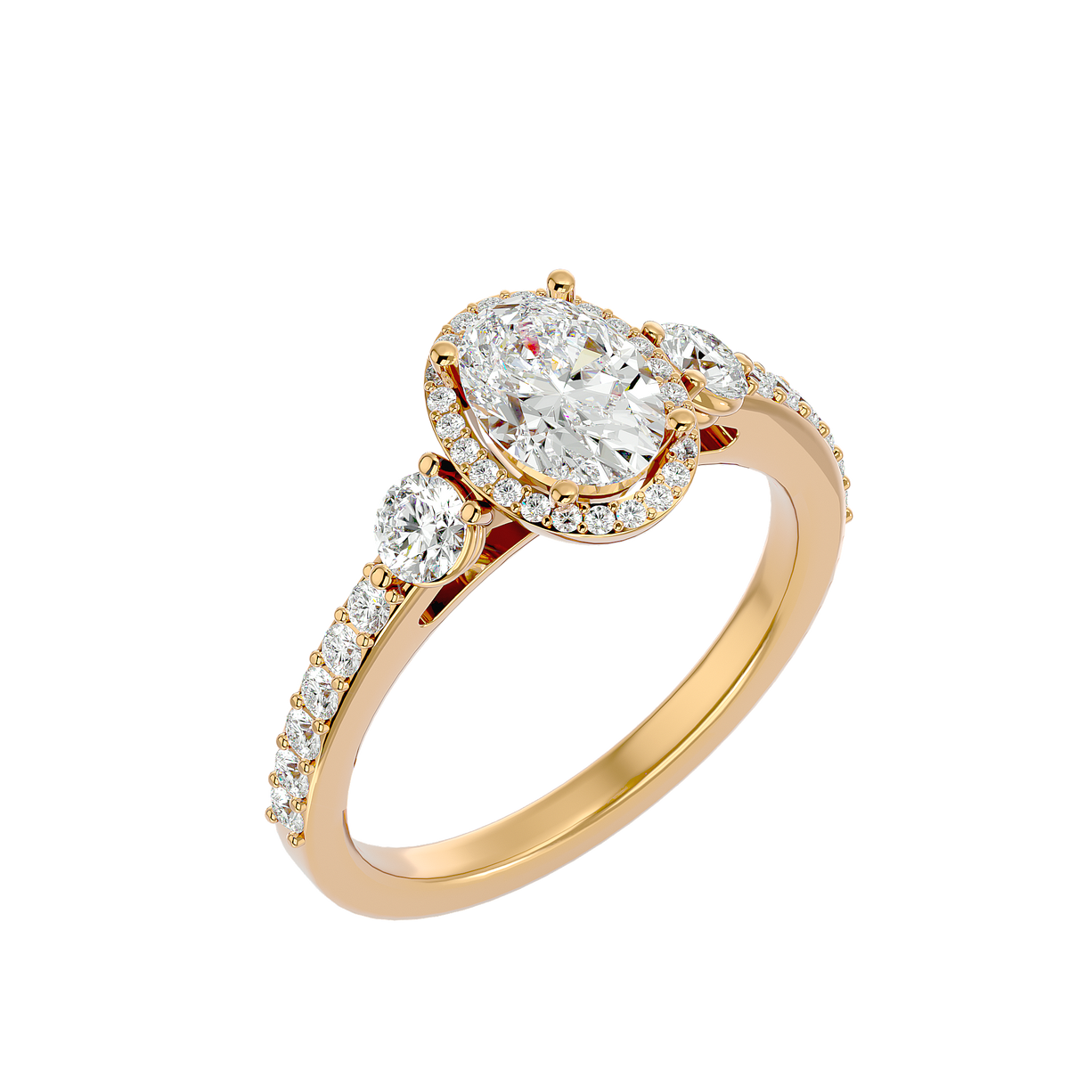 Waverly Three Stone Ring