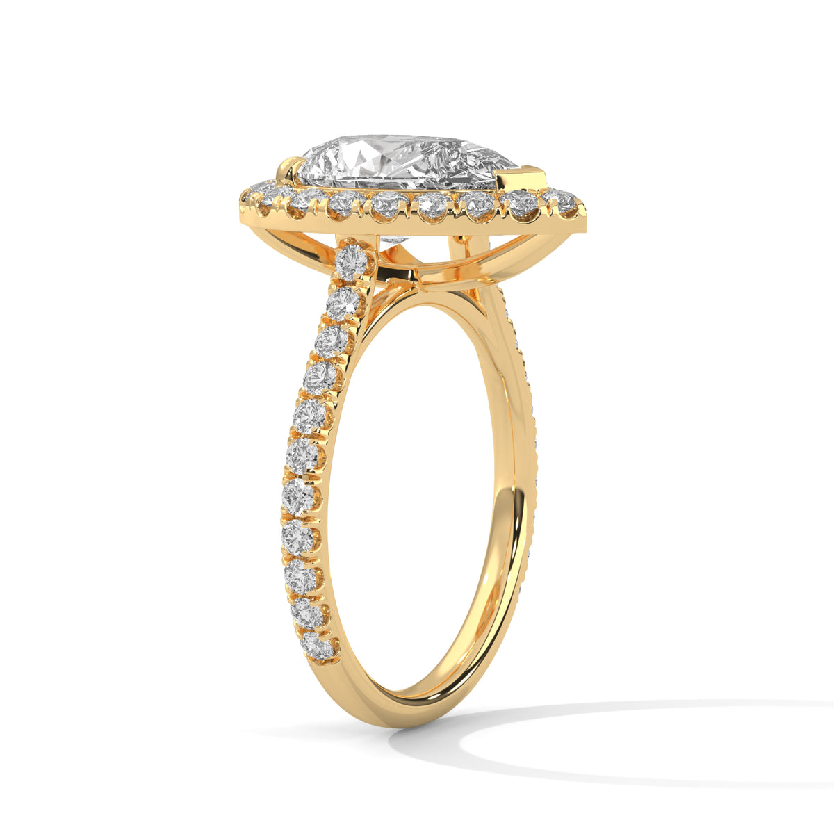 Madeline Solitaire Halo Ring