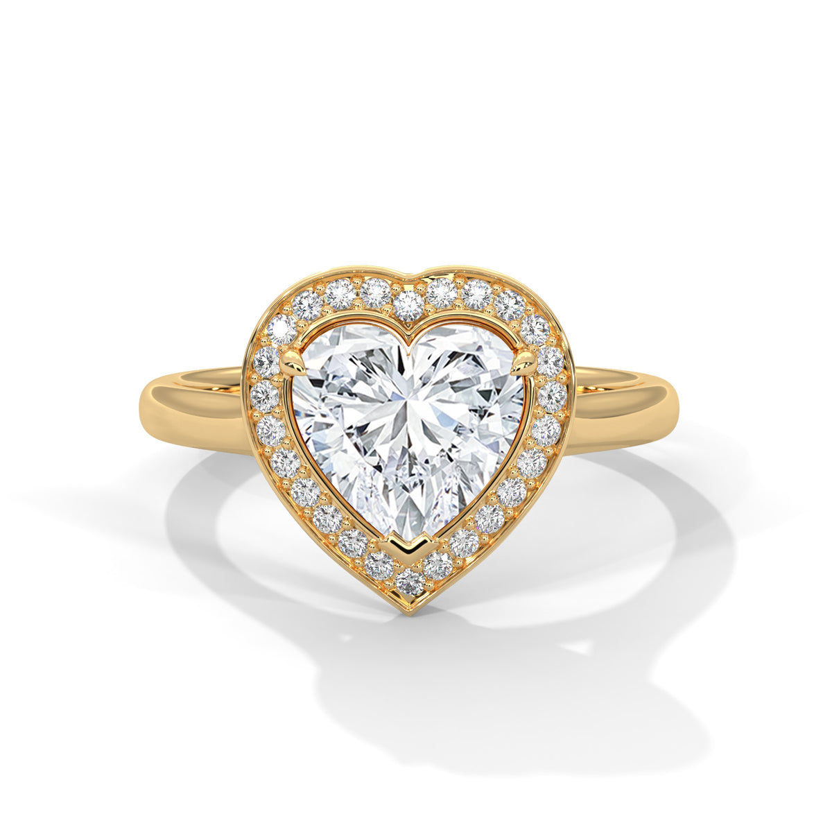 Odette Solitaire Halo Ring