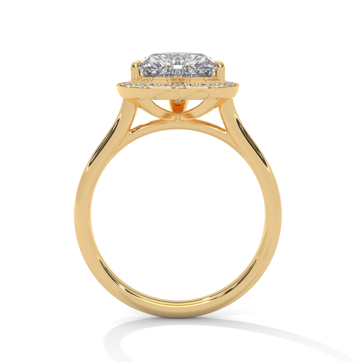 Odette Solitaire Halo Ring