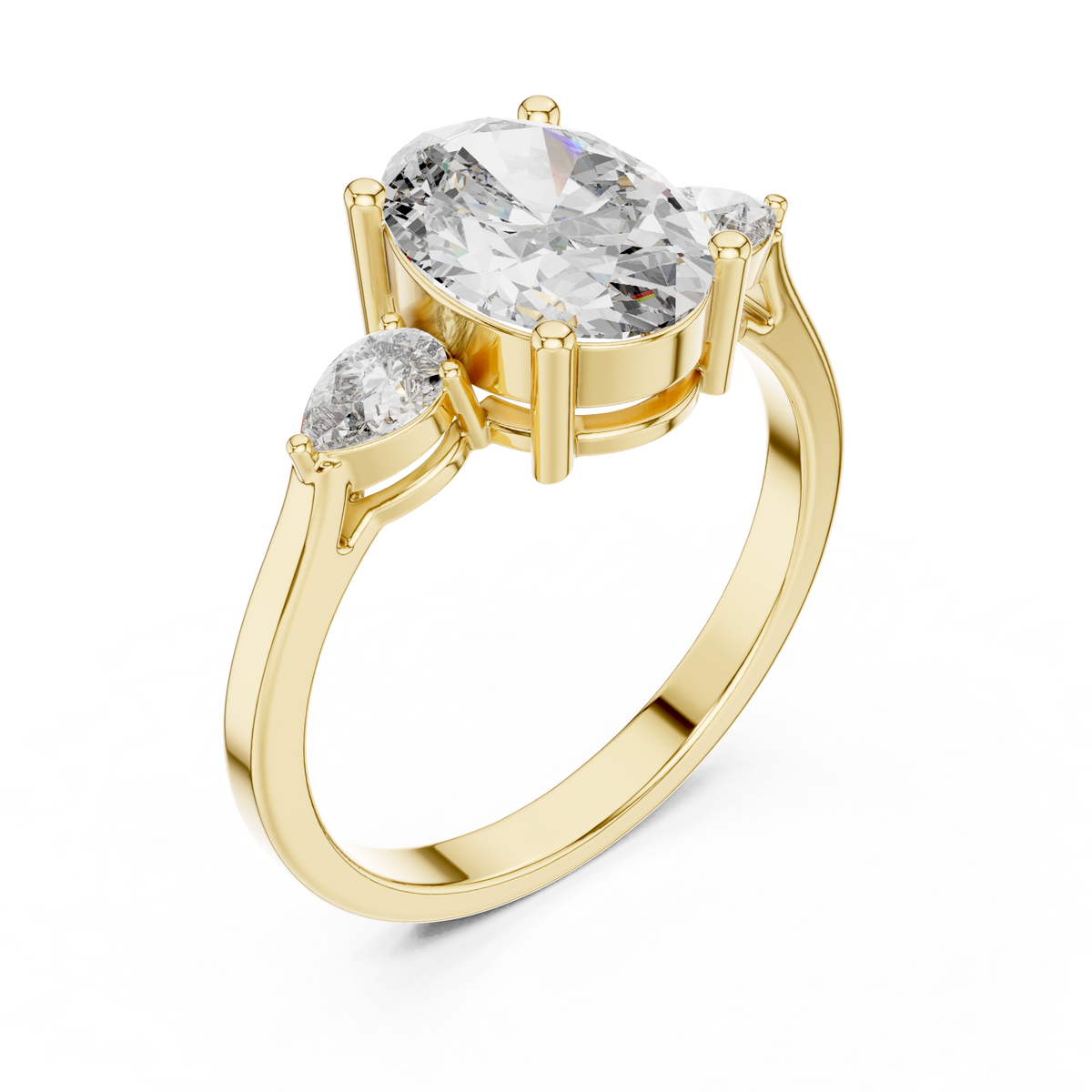 Sarah Three Stone Ring