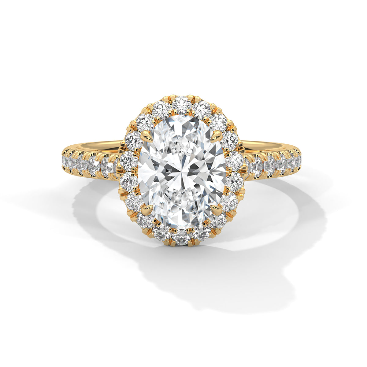 Valentina Solitaire Halo Ring