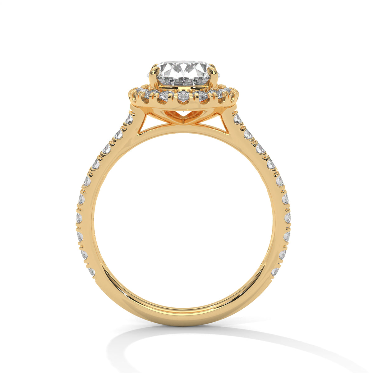 Valentina Solitaire Halo Ring