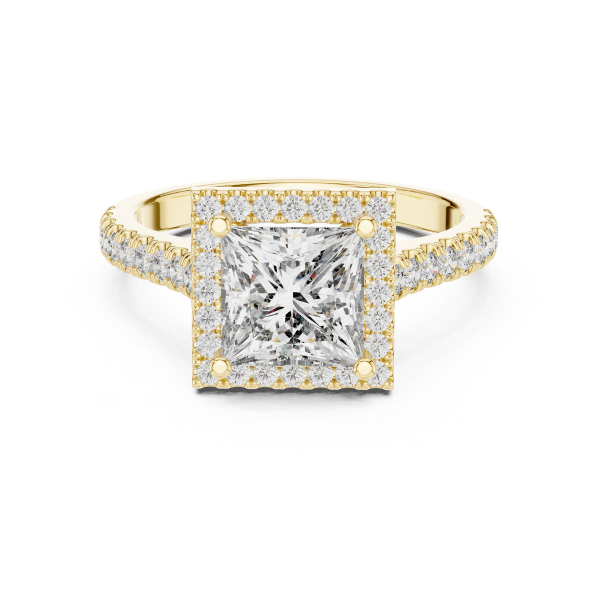 Mia Solitaire Halo Ring