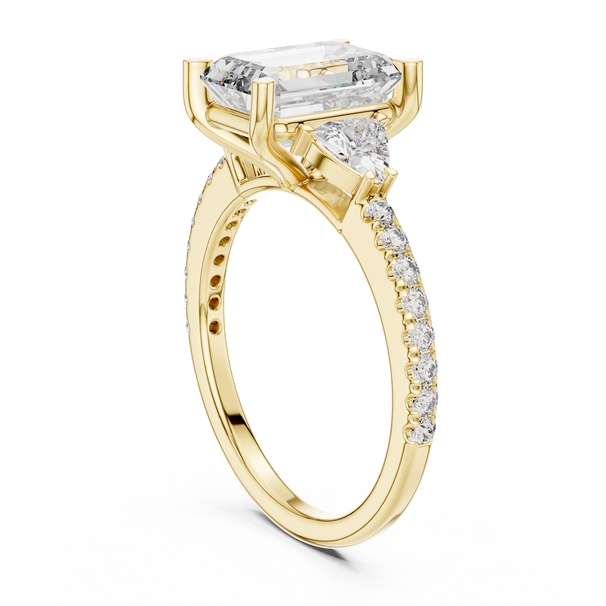 Abigail Three Stone Ring
