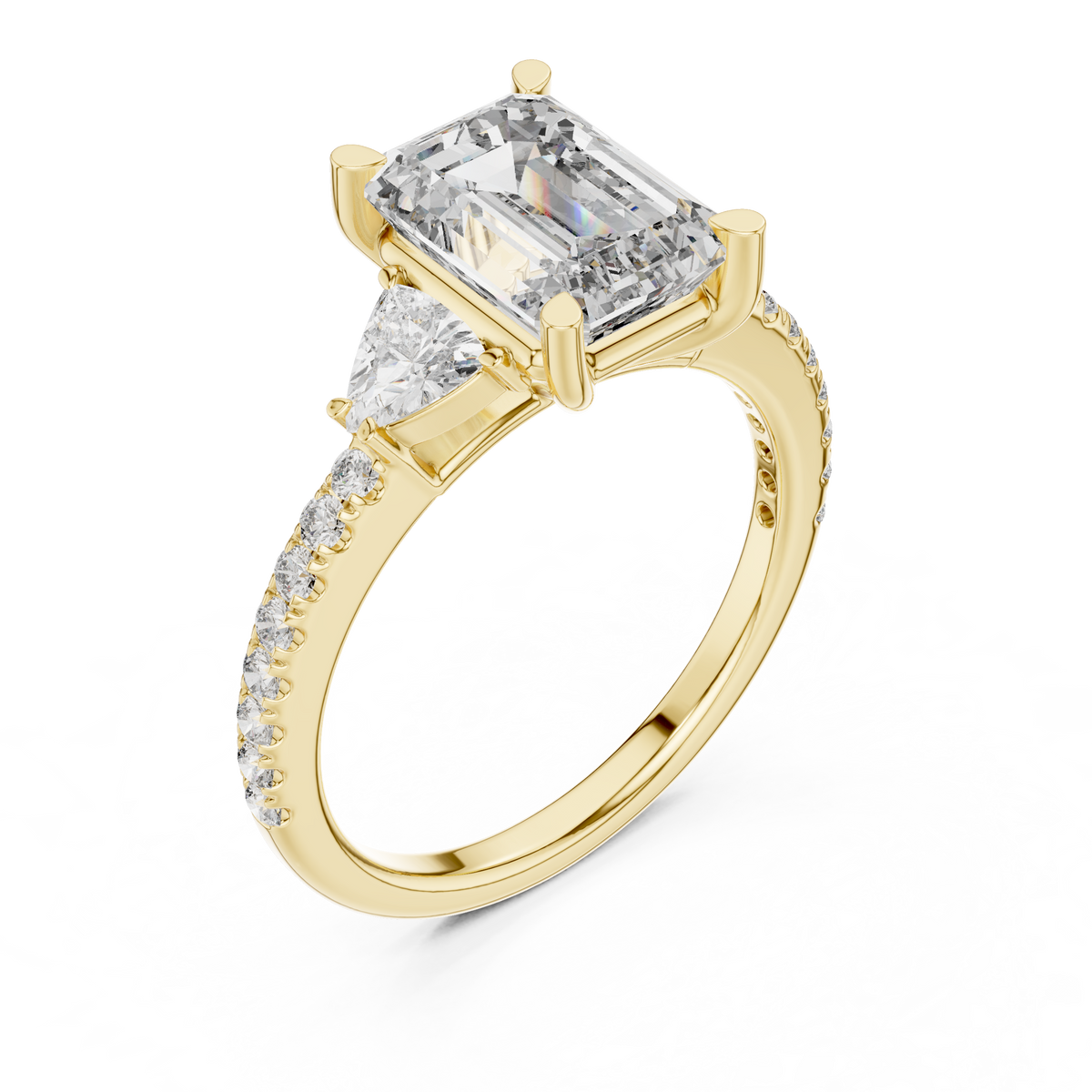 Abigail Three Stone Ring