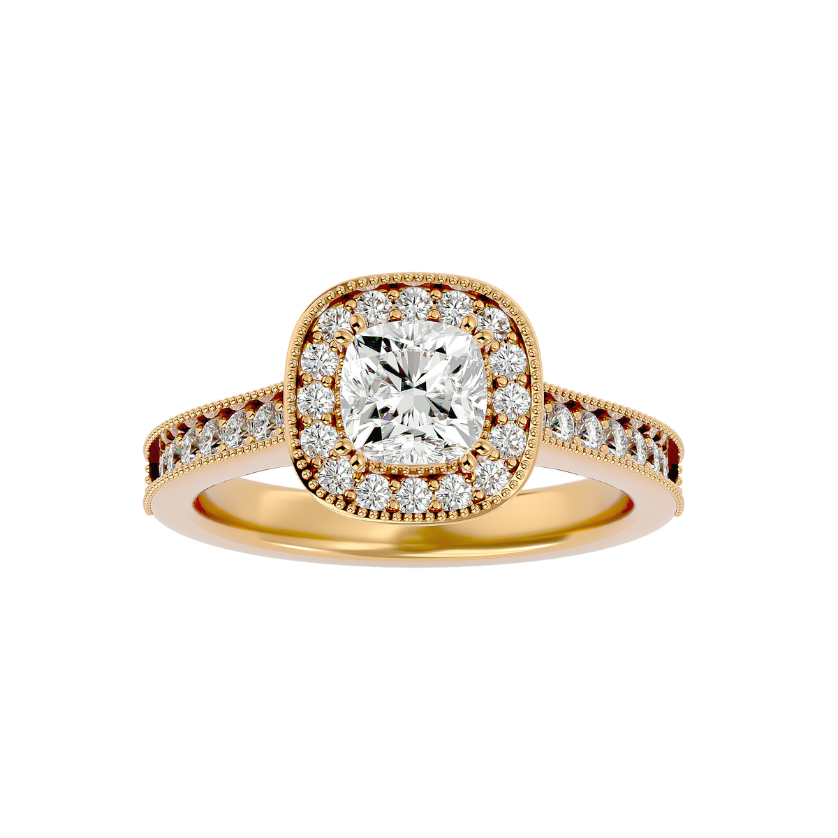 Jayden Solitaire Halo Ring