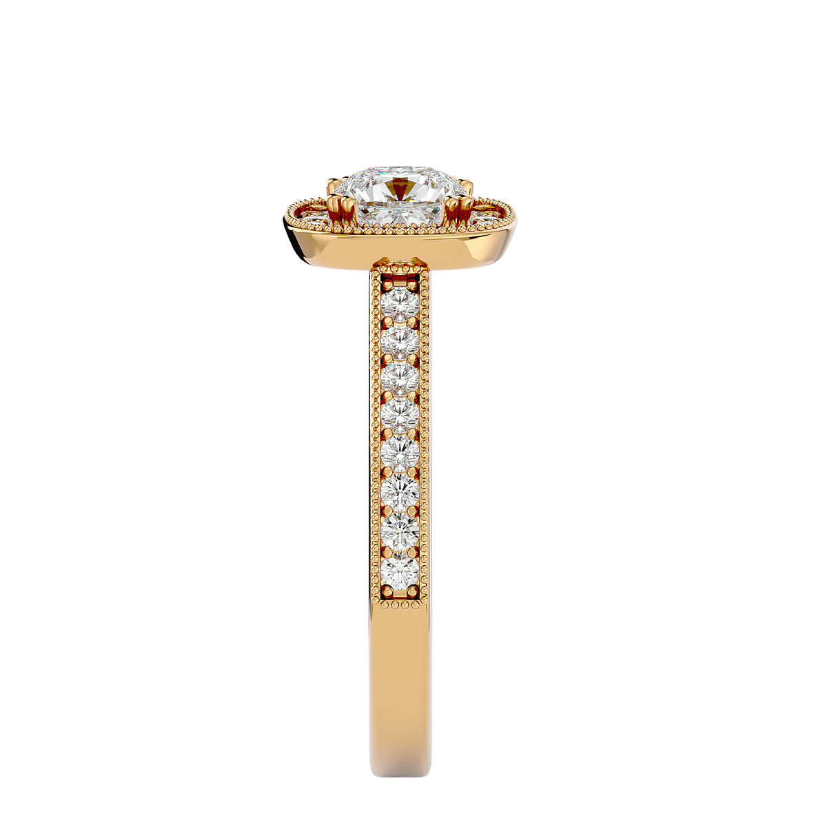 Jayden Solitaire Halo Ring