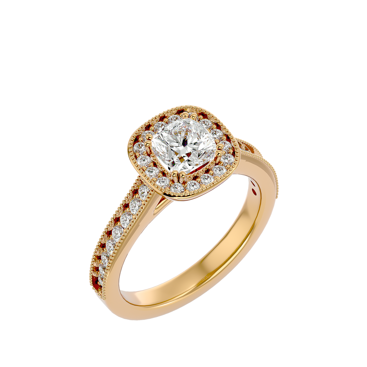 Jayden Solitaire Halo Ring