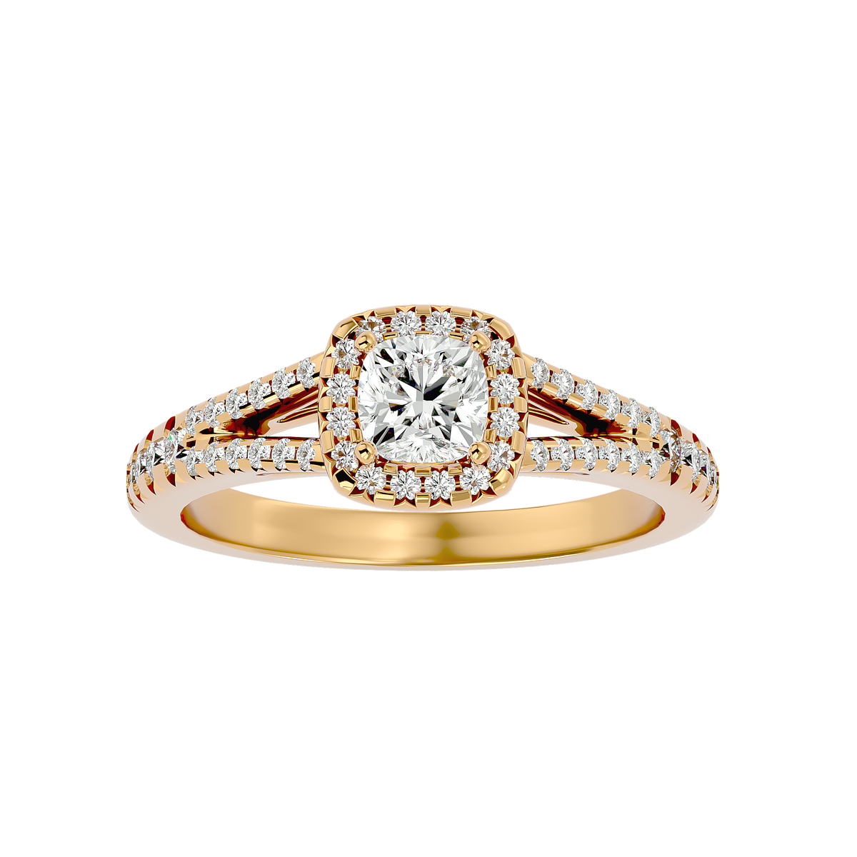 Micah Solitaire Halo Ring
