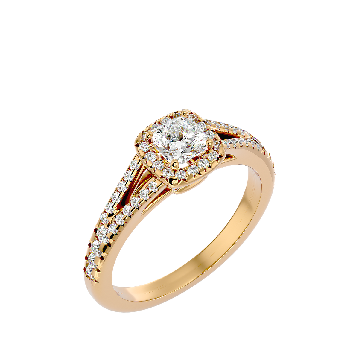 Micah Solitaire Halo Ring