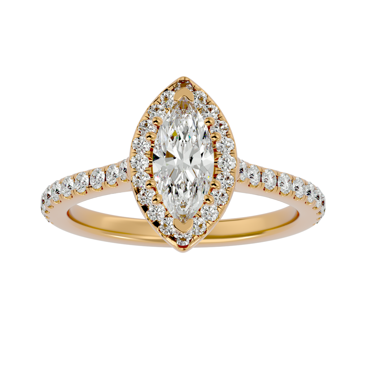 Novah Solitaire Halo Ring