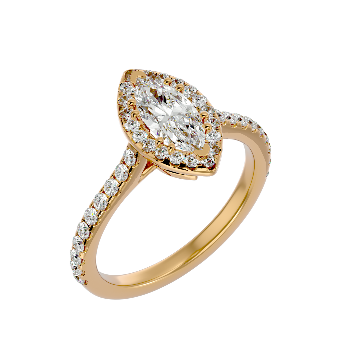 Novah Solitaire Halo Ring
